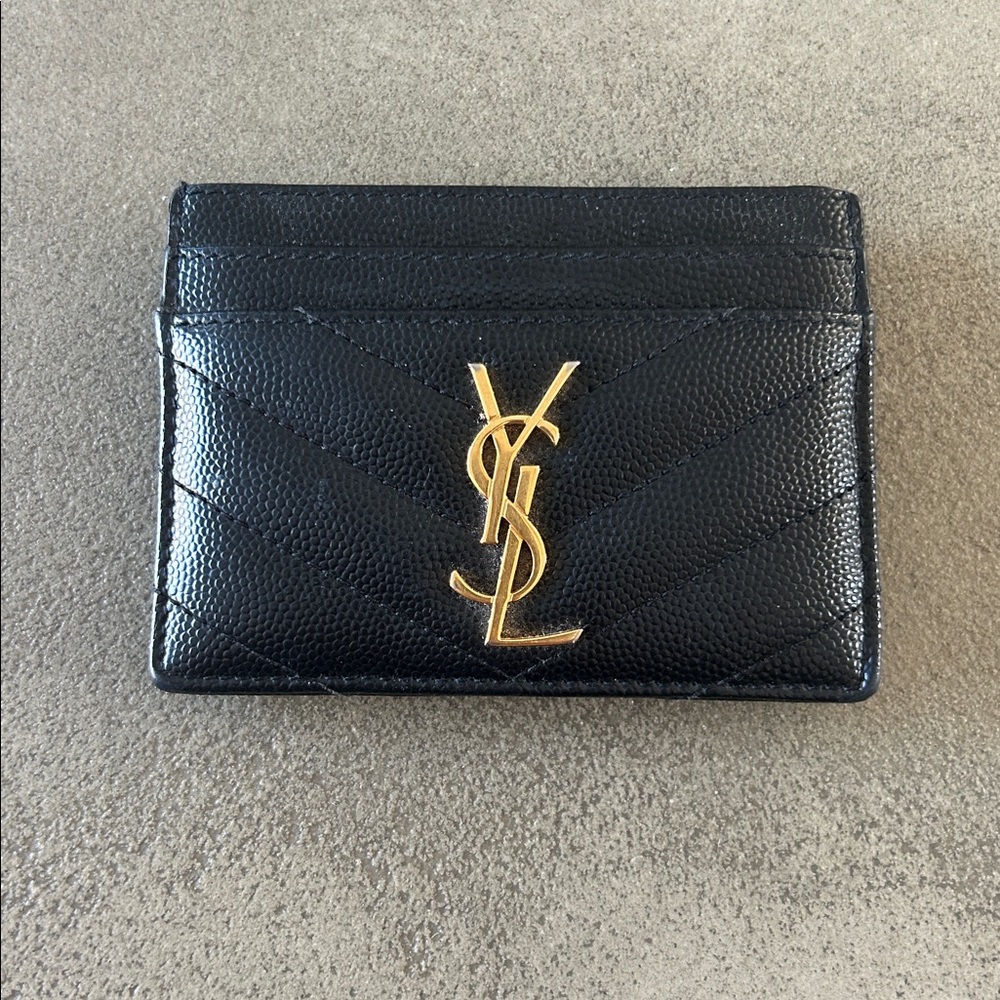 🖤 Saint Laurent Cassandre Matelassé Card Holder - Picture 3 of 8